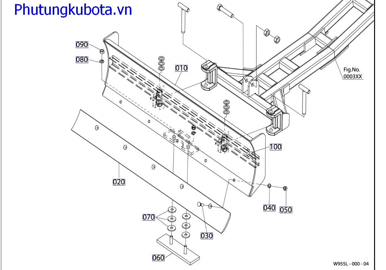 Bộ phận cấu thành lưỡi dao trước