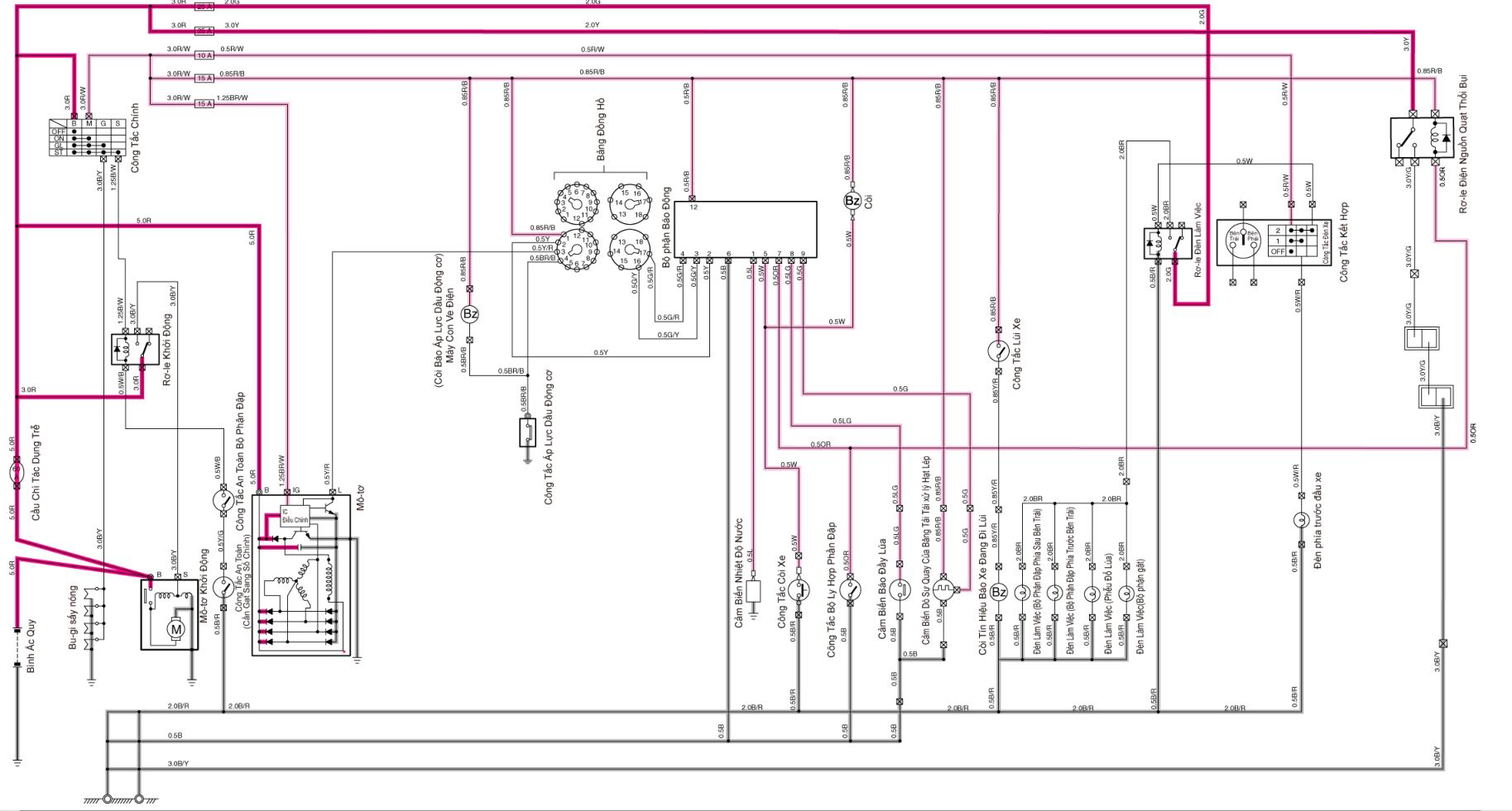 Sơ đồ mạch điện máy gặt DC60